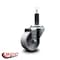 Service Caster 3'' Semi Steel Wheel Swivel 1'' Expanding Stem Caster SCC-EX20S314-SSS-1 - alternate 4